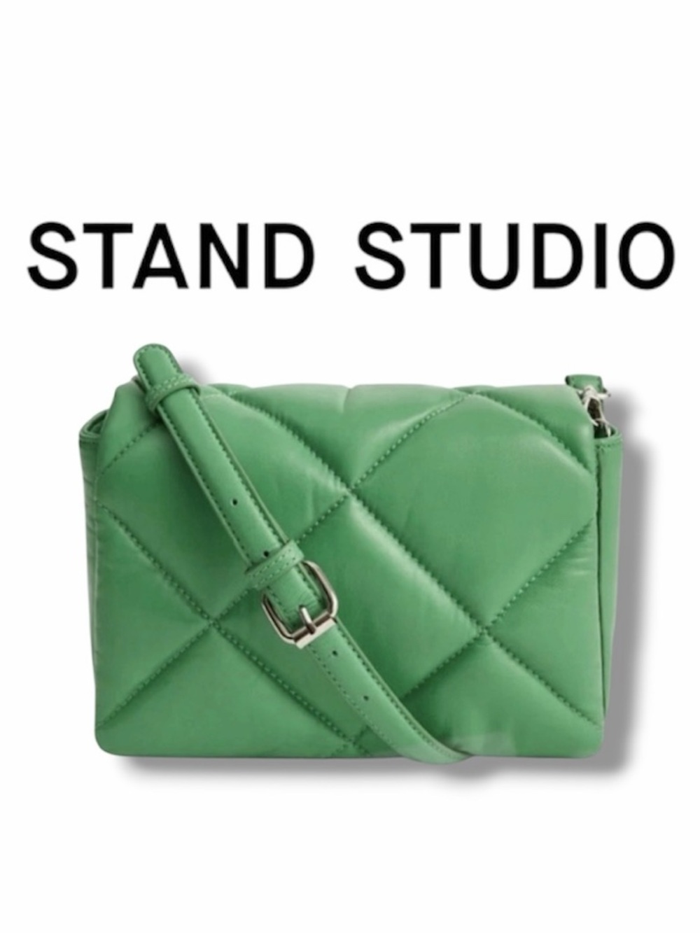 Stand Studio Brynn Diamond quilted supple lamb leather crossbody Shoulder Bag